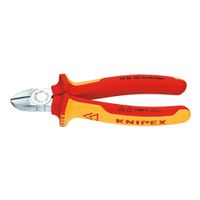 Knipex 700-6180 Seitenschneider 180mm VDE Griffe starkwandig 2farb., rot/gelb/silber