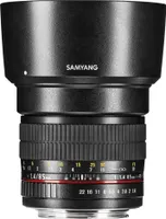 Samyang MF 85mm F1,4 AS IF UMC für MFT– Vollformat Portrait Objektiv für MFT-Mount, geeignet für MFT, manueller Fokus, für Olympus OM-D E-M10 Mark IV, Mark III und Panasonic Lumix DC-G110, DC-G91