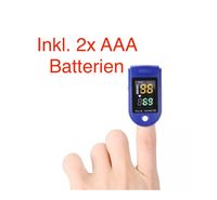 Finger Pulsoximeter Sauerstoff Puls Blut Messgerät SpO-2 Oximeter inkl Batterien