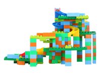 Eddy Toys Kugelbahn Mehrfarbig mit 8 und 380 Bausteinen Ab 3 Jahre 388 Teile Kunststoff