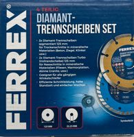 Ferrex Diamant Trennscheiben Set für Winkelschleifer 4tlg. 125 mm