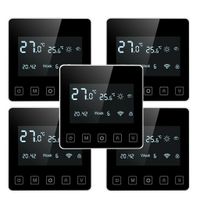 5-Pack Digital WIFI Raumthermostat Programmierbar Thermostat FußBodenheizung Raum Thermostat Innenthermometer mit App-Steuerung / Energie sparen