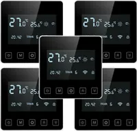 5-Pack Digital WIFI Raumthermostat Programmierbar Thermostat FußBodenheizung Raum Thermostat Innenthermometer mit App-Steuerung / Energie sparen