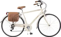 Via Veneto by Canellini Fahrrad Citybike Mann Stahl mit Seitentaschen - Beige 54