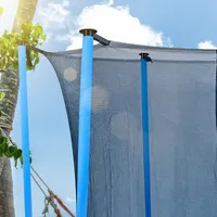 Aopunly Trampolin Schaumstoff 92 cm Schaumstoffrohre Schaumstoffpolster Stangenschutz(Blau, 16 Stück)