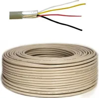 PremiumX 100m Telefonkabel 2x2x0,6mm J-Y(ST)Y Telefonleitung 4-Adern rund Fernmeldekabel Installationsleitung Verlegekabel