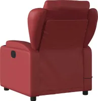 masážní křeslo vidaXL Víno Červená Imitace kůže