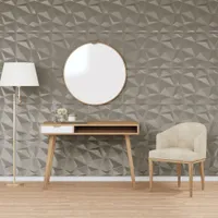 Möbel Wandpaneele 24 Stk. Betongrau 50x50 cm XPS 6 m² Diamant - Wandtattoos 356927