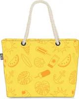 VOID Sommericon Strandtasche Shopper 58x38x16cm 23L XXL Einkaufstasche Tasche Reisetasche Beach Bag