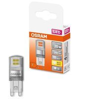 Osram LED Leuchtmittel Stiftsockellampe 1,9W = 20W G9 klar 200lm warmweiß 2700K