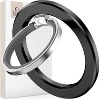Magnetischer Fingerhalter, Tech-Protect MMR300 Magnetic Phone Ring mit MagSafe, Telefonhaler, Schwarz