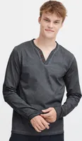 SOLID SDTinox Herren Longsleeve Langarmshirt Shirt mit V-Ausschnitt 100% Baumwolle Regular fit