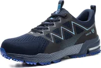 Sicherheitsschuhe Herren Arbeitsschuhe Damen Ultraleichte atmungsaktive Stahlkappenschuhe Pannensichere Sicherheitsschuhe