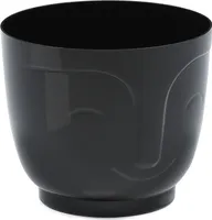 Schwarze Plastikblumenhülle Athena 14x12,5 cm