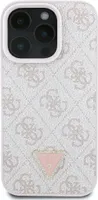 Guess, Hülle für Apple iPhone 16 Pro Max Edition 4G Strass Dreieck Metall, Rosegold