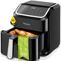 Horkovzdušná fritéza XL, 5 litrů - AF12 - digitální horkovzdušná fritéza XL, 10 programů, Airfryer, fritéza bez tuku/oleje, 100°C - 200°C Airfryer Fritéza Airfryer Power