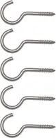 Schraubhaken Wäscheleinehaken 3,3x40 / 20 mm Edelstahl A2 - 25 Stück