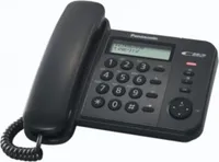 PANAS TELEPH. KX-TS560EX1B CZARNY dwuwierszowy wyświetlacz LCD