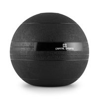 CAPITAL SPORTS Groundcracker - Medizinball , Slamball , Fitness Ball , Krafttraining , Ausdauertraining , Koordination , Füllung: Sand / Eisen , abwaschbar , schwarz , Gewicht: 18 kg