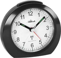 Atlanta 1856/7 Wecker Funk Funkwecker schwarz mit Licht Snooze