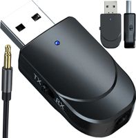 Bluetooth vysielač prijímač Audio BT 5.0 3,5 mm bezdrôtový adaptér AUX kábel 2v1 bezdrôtový vysielač prijímač PC TV auto USB slúchadlá HiFi Retoo