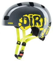 Prilba Uvex Kid 3 detská šedo-limetková Dirtbike veľkosť 51-55 cm S41.4.819.1115