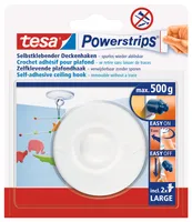 tesa Klebehaken Deckenhaken selbstklebend mit Powerstrips, wiederverwendbar