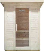 HOME DELUXE - Outdoor Saunahaus TALO M - für 3 Personen, Holz: Fichtenholz - inkl. Saunaofen und Saunazubehör I Gartensauna, Außensauna, Sauna