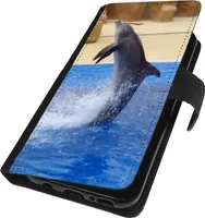 Handy Hülle für Huawei P30 Book Case Schutzhülle Tasche Slim Flip Cover Etui Klapphülle Delphin Bild 157