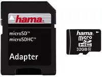 HAMA microSDHC 32GB Class 10 + Adapter – Full-HD fähig