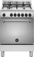 Bertazzoni La Germania Americana AMN664EXV/24 Küchenherd Freistehender Herd Elektro Gaskochfeld Edelstahl A