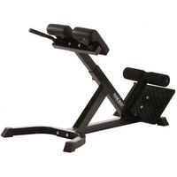 MAXXUS Hyperextension Rückentrainer - höhenverstellbar, bis 150 kg, 45°, mit Beinfixierung, inkl. Dip Bar - Bauchtrainer, Rückenstrecker, Bank, Fitnessgerät für Zuhause