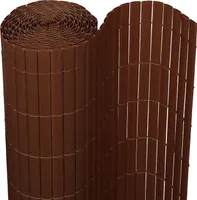 Yakimz Privacy Mat PVC Privacy Fence Brown Windbreak pro zahradní balkon a terasu 120x400cm