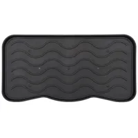 e-floor Schuhablage 38x75 cm Signet Schwarz – Wasserdichte, pflegeleicht, Kunststoffmatte schützt Böden vor Schmutz & Wasser, hält 3 Paar Schuhe