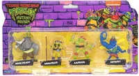 Ninja Turtles Donatello Raphael Rocksteady Superfly figur 4er Pack Playmates