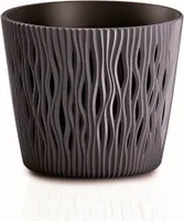 Prosperplast Round Sandy Round 22.5x22.5x19.2 Cm Blumentopf Grau  Grau One Size
