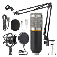 BM800 Professionell Kondensator Mikrofon Kit Komplett Set für Studio Aufnahme 