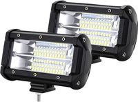 LED pracovní světlo 2 * 72W 10-30V LED pomocné světlomety Offroad světlomety, 5400LM na pracovní světlo IP67 reflektor SUV Truck UTV CEEDIR