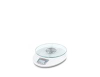 Soehnle Roma Plus - Elektronische Küchenwaage - 5 kg - 1 g - Weiß - Glas - Countertop (placement)