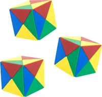 Betzold - Magnetwürfel aus 24 farbigen Tetraedern - Geometrie-Bausatz Mathematik