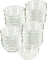 Glasschüssel Ø 6cm 24 Stück im Set Beilagenschüssel Dessertschale Stapelschale