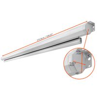 celexon basic 110" Zoll Tension-Motor-Leinwand 16:9 | 240x135cm | 4K Full HD 3D | elektrisch, für Beamer-Projektionen