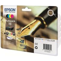 EPSON Multipack T1626 - pióro wieczne - czarny, cyjan, magenta, żółty