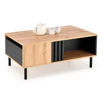 Stolik kawowy SONIA 100x60 dąb artisan/czarna