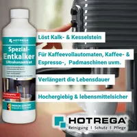 HOTREGA Spezial Entkalker Ultrakonzentrat Kaffeemaschine entkalken Entkalker für Kaffeevollautomaten 500ml