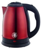 Herzberg HG-5011RED: 1.8L 1500W Edelstahl-Wasserkocher - Rot