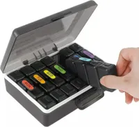 7-Tage-Pillenbox mit Tablettenorganizer & Spender