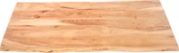 Tischplatte Baumkante Akazie Natur 120 x 60 cm CURT