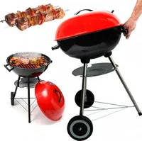 Kugelgrill Standgrill Grill Grillwagen Rundgrill BBQ mit Rollen Deckel