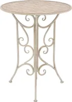 vidaXL 3-dielna súprava Bistro Steel White